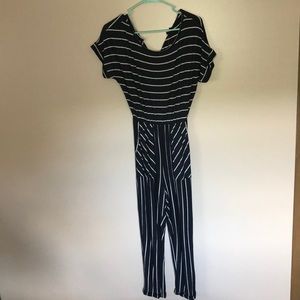 striped jumpsuit